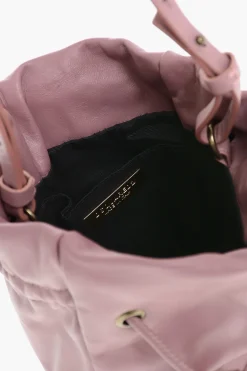 Sale Borsa a Secchiello in Pelle con Tracolla Removibile Donna Borse A Spalla