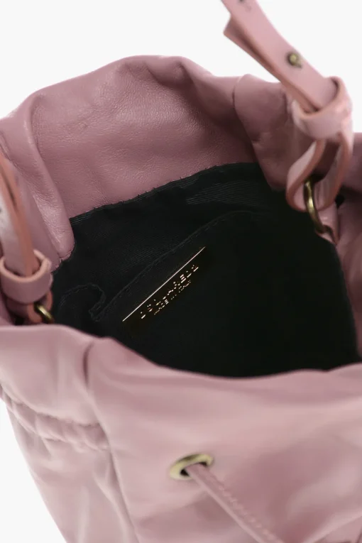 Sale Borsa a Secchiello in Pelle con Tracolla Removibile Donna Borse A Spalla