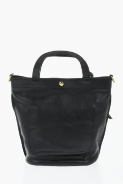 Discount Borsa a Secchiello in Pelle Martellata Donna Borse A Spalla