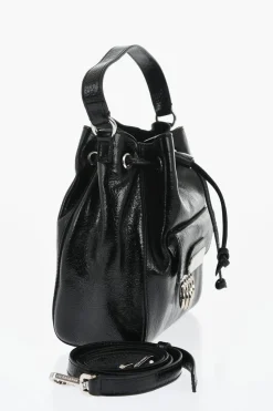 Online Borsa a Secchiello in Vernice con Dettaglio Metallico Donna Borse A Mano