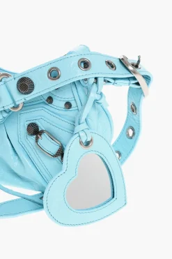 Borsa a Spalla CAGOLE in Pelle con Dettagli Borchiati></noscript>Balenciaga Clearance