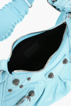 Borsa a Spalla CAGOLE in Pelle con Dettagli Borchiati></noscript>Balenciaga Clearance