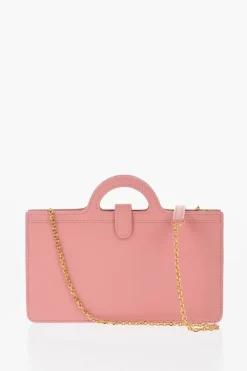 Borsa a Spalla in Pelle con Scomparti Interni Formato Card>Marni New