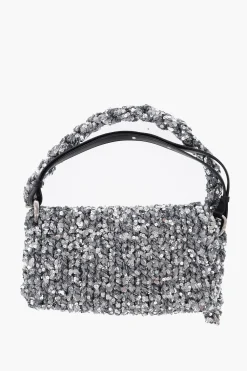 Online Borsa A Spalla Lavorata A Maglia Con paillettes Donna Borse A Spalla