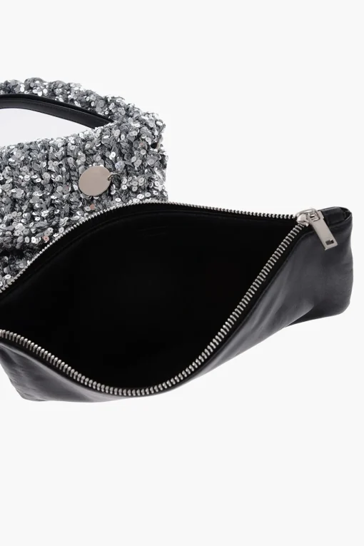 Online Borsa A Spalla Lavorata A Maglia Con paillettes Donna Borse A Spalla