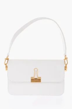 Sale Borsa a Spalla PLAIN BINDER in Pelle con Dettagli Dorati Donna Borse A Spalla
