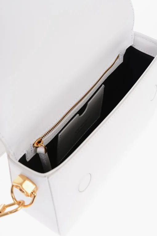 Sale Borsa a Spalla PLAIN BINDER in Pelle con Dettagli Dorati Donna Borse A Spalla
