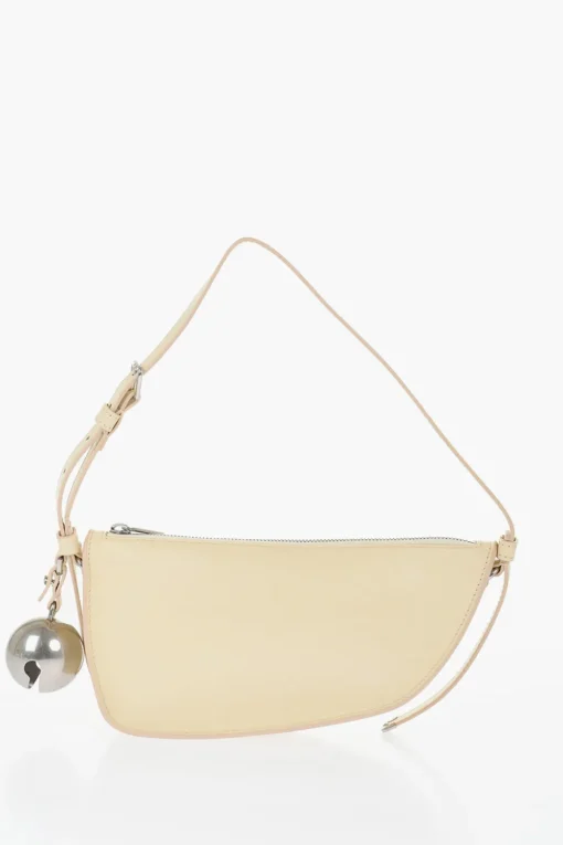 Borsa a Spalla SHIELD SLING in Pelle con Charm Argentato>Burberry Sale