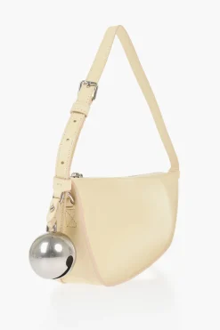 Borsa a Spalla SHIELD SLING in Pelle con Charm Argentato>Burberry Sale
