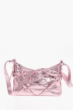 Hot Borsa a Spalla VOYOU in Pelle Lamè Donna Borse A Spalla