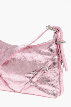 Hot Borsa a Spalla VOYOU in Pelle Lamè Donna Borse A Spalla