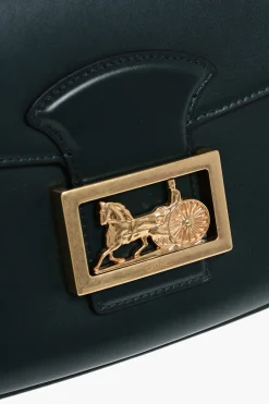 Borsa a Tracolla AMAZONE in Pelle con Dettaglio in Metallo Dorato></noscript>Celine Clearance