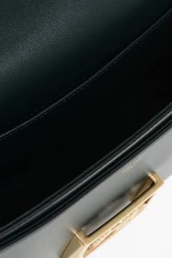 Borsa a Tracolla AMAZONE in Pelle con Dettaglio in Metallo Dorato></noscript>Celine Clearance