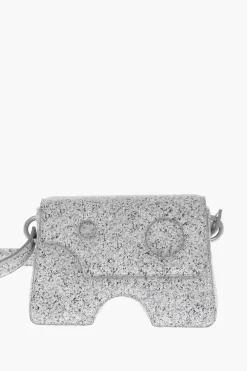 Borsa a Tracolla BURROW in Pelle Effetto Marmo con Dettagli Cut-Out>Off-White Sale