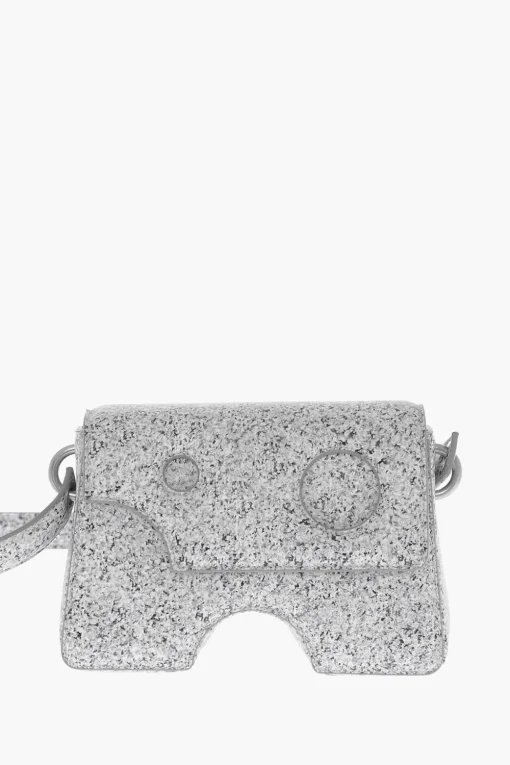 Borsa a Tracolla BURROW in Pelle Effetto Marmo con Dettagli Cut-Out>Off-White Sale