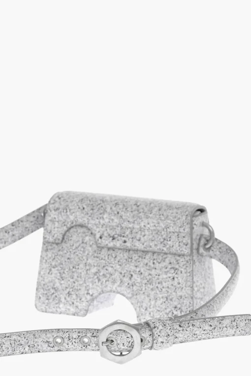 Borsa a Tracolla BURROW in Pelle Effetto Marmo con Dettagli Cut-Out>Off-White Sale
