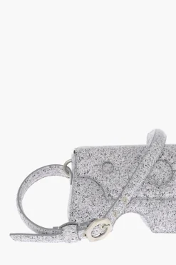 Borsa a Tracolla BURROW in Pelle Effetto Marmo con Dettagli Cut-Out></noscript>Off-White Sale
