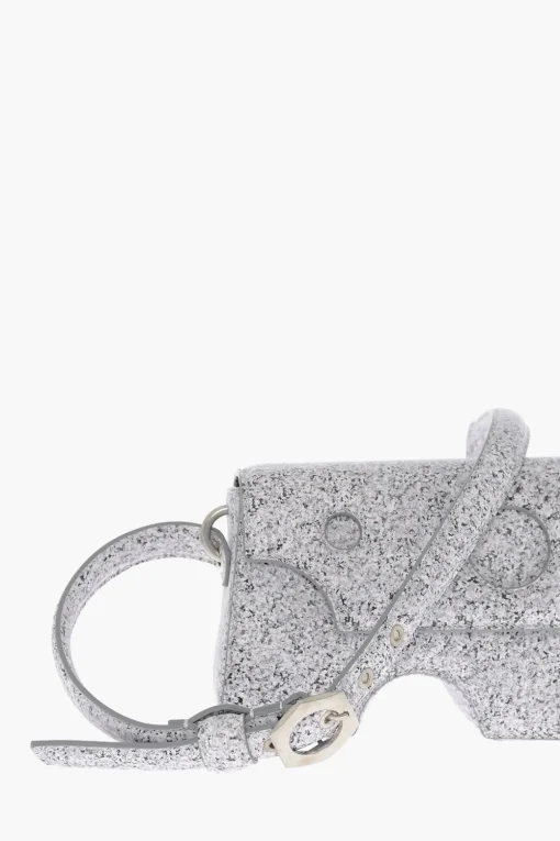 Borsa a Tracolla BURROW in Pelle Effetto Marmo con Dettagli Cut-Out>Off-White Sale