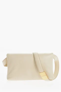 Fashion Borsa a Tracolla in Pelle con Dettagli Dorati Donna Borse A Spalla