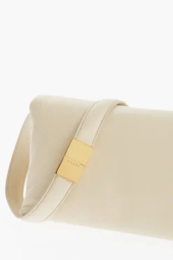 Fashion Borsa a Tracolla in Pelle con Dettagli Dorati Donna Borse A Spalla