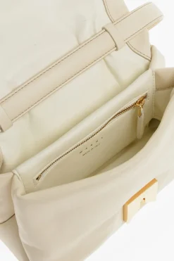 Fashion Borsa a Tracolla in Pelle con Dettagli Dorati Donna Borse A Spalla