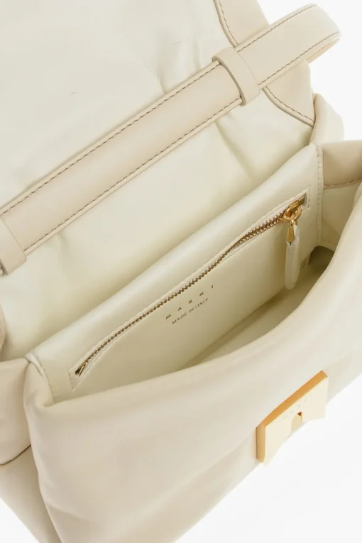 Fashion Borsa a Tracolla in Pelle con Dettagli Dorati Donna Borse A Spalla