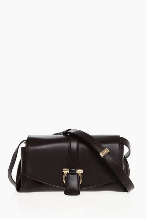 Borsa a Tracolla in Pelle con Fibbia Iconic e Chiusura Clip>Salvatore Ferragamo Hot