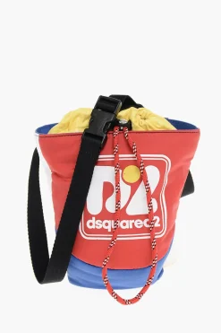 Sale Borsa a Tracolla in Tessuto Tecnico con Moschettone Uomo Borse A Spalla
