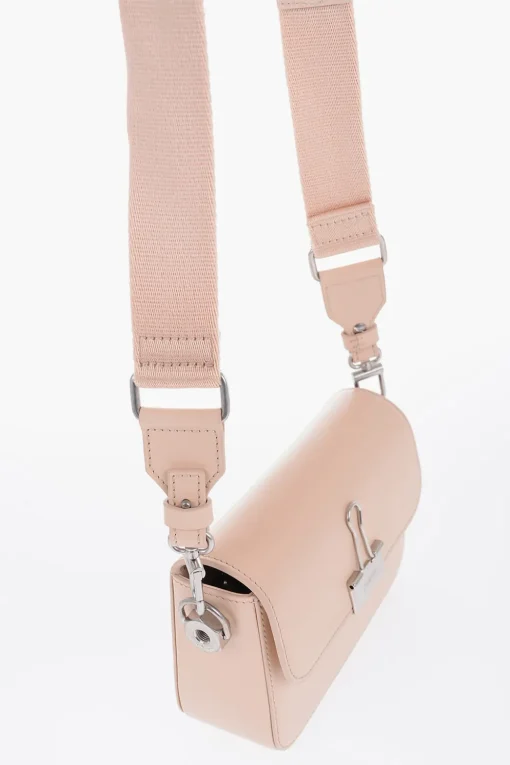Borsa a Tracolla PLAIN BINDER in Pelle a Tinta Unita>Off-White Outlet