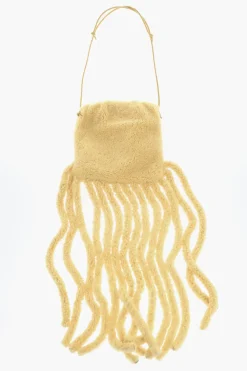 Best Borsa a Tracolla THE CURLY FRINGE in Shearling Donna Borse A Spalla