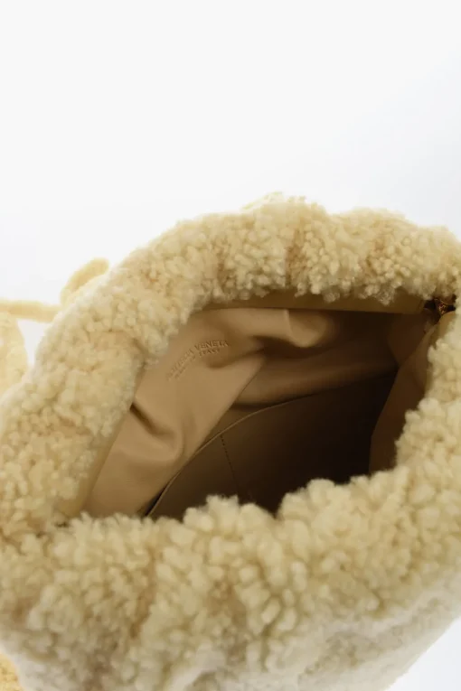 Best Borsa a Tracolla THE CURLY FRINGE in Shearling Donna Borse A Spalla