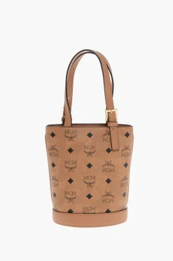 Fashion Borsa Bucket AREN in Ecopelle Monogram Donna Borse A Spalla