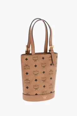 Fashion Borsa Bucket AREN in Ecopelle Monogram Donna Borse A Spalla