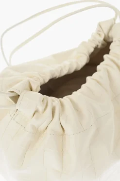 Borsa Bucket DUMPLING in Pelle Stampata Effetto Coccodrillo></noscript>Jil Sander Best