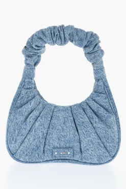 Fashion Borsa Hobo GABBI In Denim Arricciato Donna Borse A Spalla