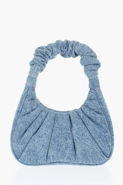 Fashion Borsa Hobo GABBI In Denim Arricciato Donna Borse A Spalla