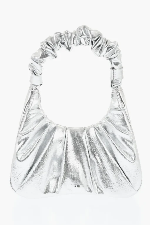 Borsa Hobo GABBI In Pelle Vegan Metallizzata e Increspata>Jw Pei Hot
