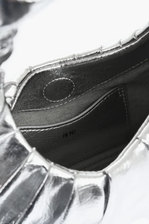 Borsa Hobo GABBI In Pelle Vegan Metallizzata e Increspata>Jw Pei Hot