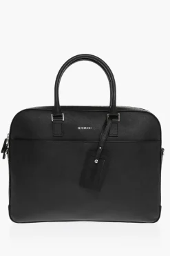 Borsa in Pelle Saffiano con Doppio Manico>Testoni Best