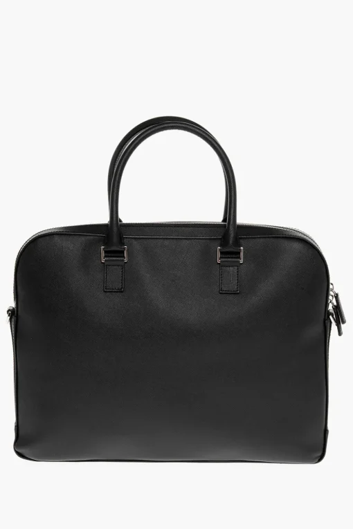 Borsa in Pelle Saffiano con Doppio Manico>Testoni Best