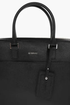 Borsa in Pelle Saffiano con Doppio Manico></noscript>Testoni Best