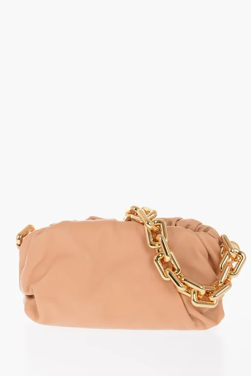 Online Borsa in Pelle THE CHAIN POUCH con Chiusura Magnetica Donna Borse A Spalla