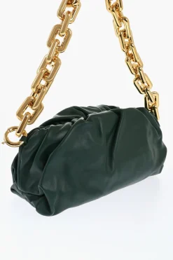 Hot Borsa in Pelle THE CHAIN POUCH con Chiusura Magnetica Donna Borse A Spalla