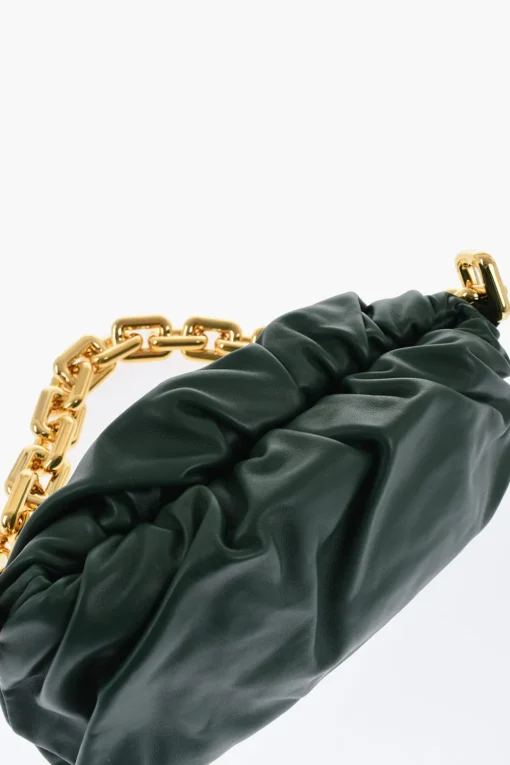 Hot Borsa in Pelle THE CHAIN POUCH con Chiusura Magnetica Donna Borse A Spalla