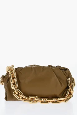 Online Borsa in Pelle THE CHAIN POUCH con Chiusura Magnetica Donna Borse A Spalla