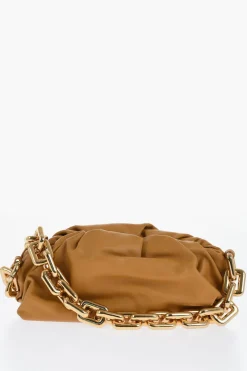 New Borsa in Pelle THE CHAIN POUCH con Chiusura Magnetica Donna Borse A Spalla