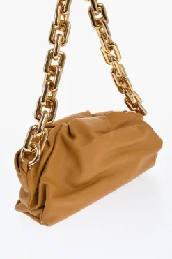 New Borsa in Pelle THE CHAIN POUCH con Chiusura Magnetica Donna Borse A Spalla