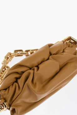 New Borsa in Pelle THE CHAIN POUCH con Chiusura Magnetica Donna Borse A Spalla