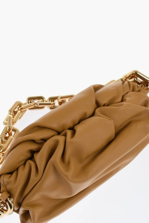 New Borsa in Pelle THE CHAIN POUCH con Chiusura Magnetica Donna Borse A Spalla