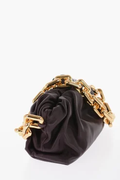 Clearance Borsa in Pelle THE CHAIN POUCH con Chiusura Magnetica Donna Borse A Spalla